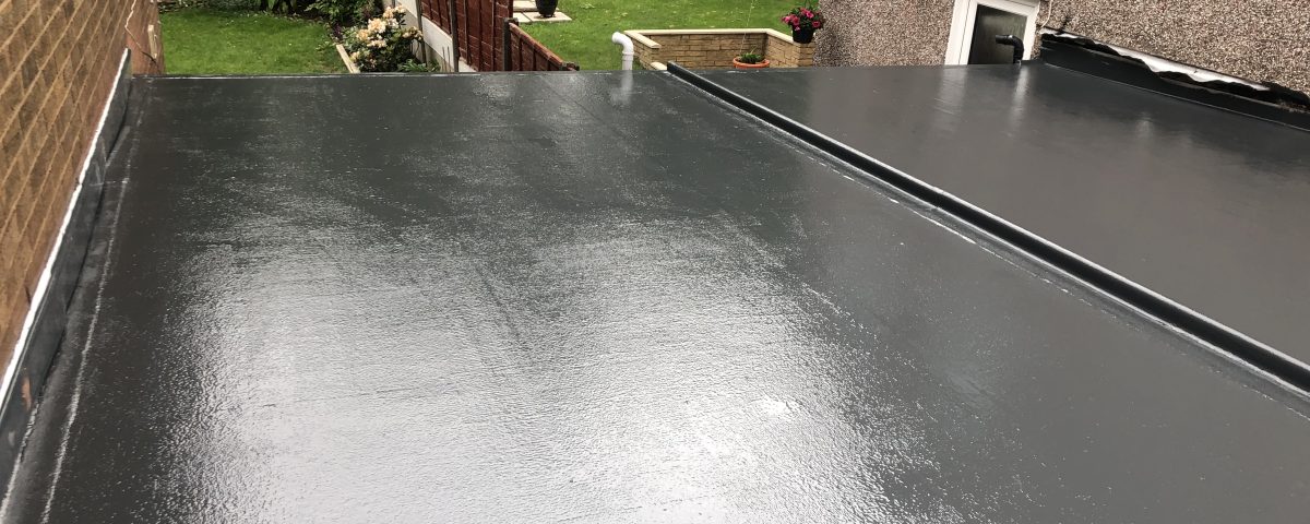 garage roof replacement with fibreglass roof installation