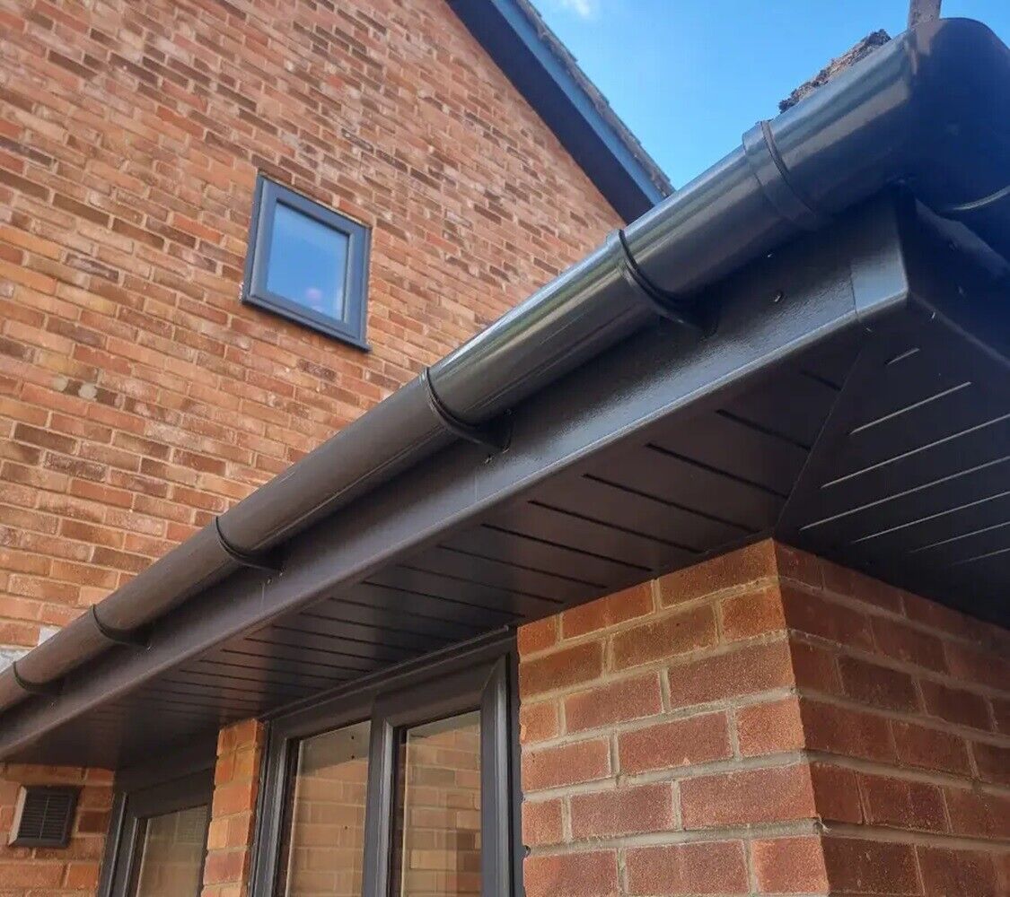 Brown upvc fascia and soffit replacement