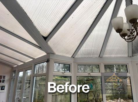 conservatory roof insulation before