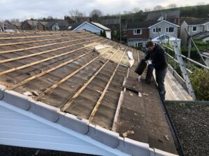 reroof being carried out in lancaster